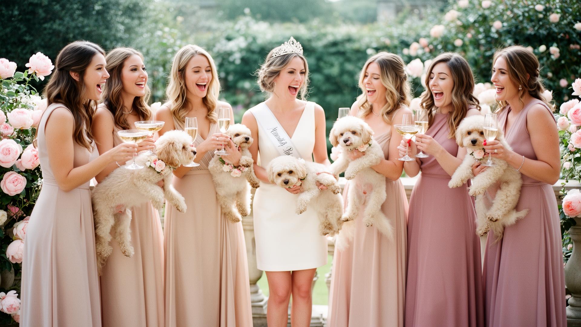 Hen's Party with Puppies