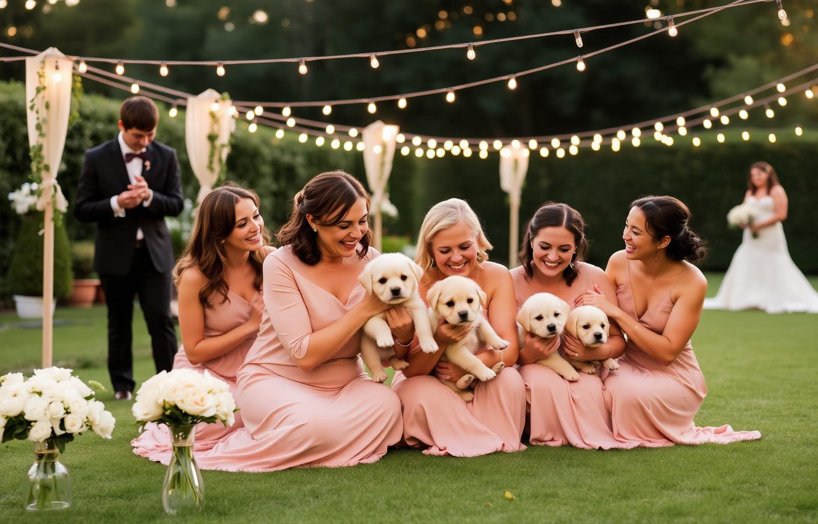 Wedding Activity with Puppies